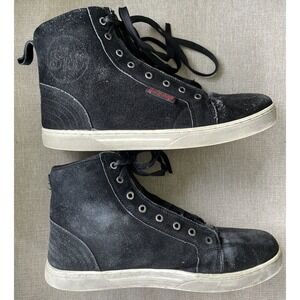 Speed And Strength Black 9 Moto Shoes Black Men's Size 10 Laces With Zipper